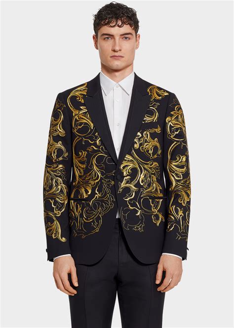 versace collared shirt suit|Versace men's suits price.